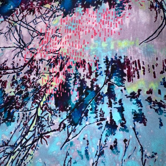 BCBGMaxAzria Multicolor Abstract Maxi Dress - Picture 5 of 6